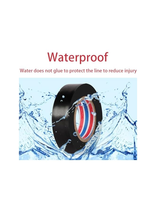 PROMASS promass 6 pcs General Purpose Electrical Tape PVC Electrical Wire Insulating 18mm x 10m Electrical Tape Adhesive Tape Assorted Colors  - Image 4