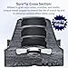 SureTip GRAY Crutch Tips Cane Tip Pair of 2 1 Size Fits All 34 78 Inch Extreme Grip Heavy Duty Crutches Shafts Longest Lasting High Performance Rubber NonSlip Grey - Image 4