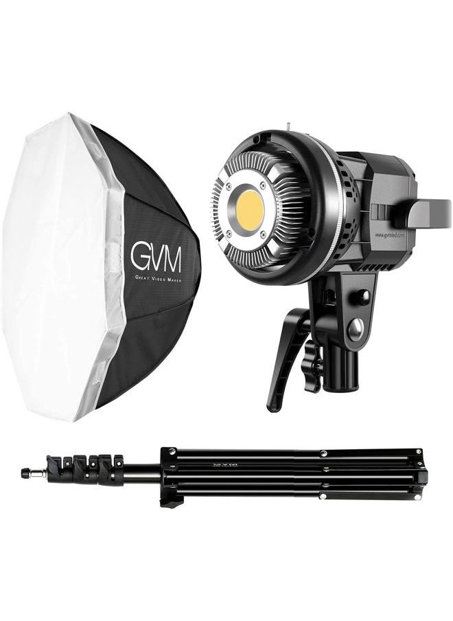GVM Great Video Maker GVM 80W Softbox Lighting Kit with APP Control, Professional Studio Photography Lighting with Digital Display, LED Video Light Color Temperature 5600K and CRI 97+ for Portrait Product Fashion Shoot  - Image 4