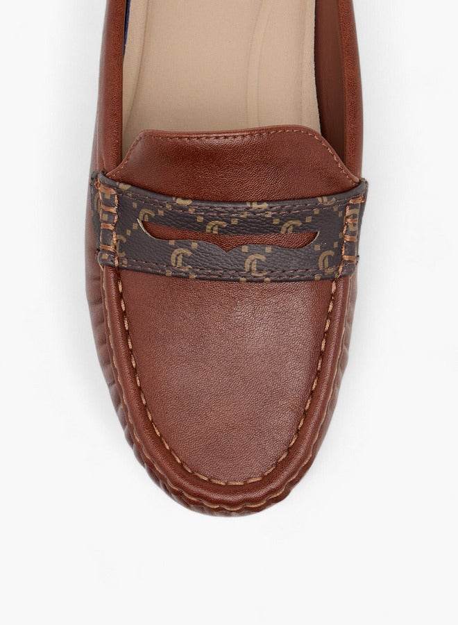Le Confort Women's Solid Slip-On Mules with Monogram Print Detail  - Image 4