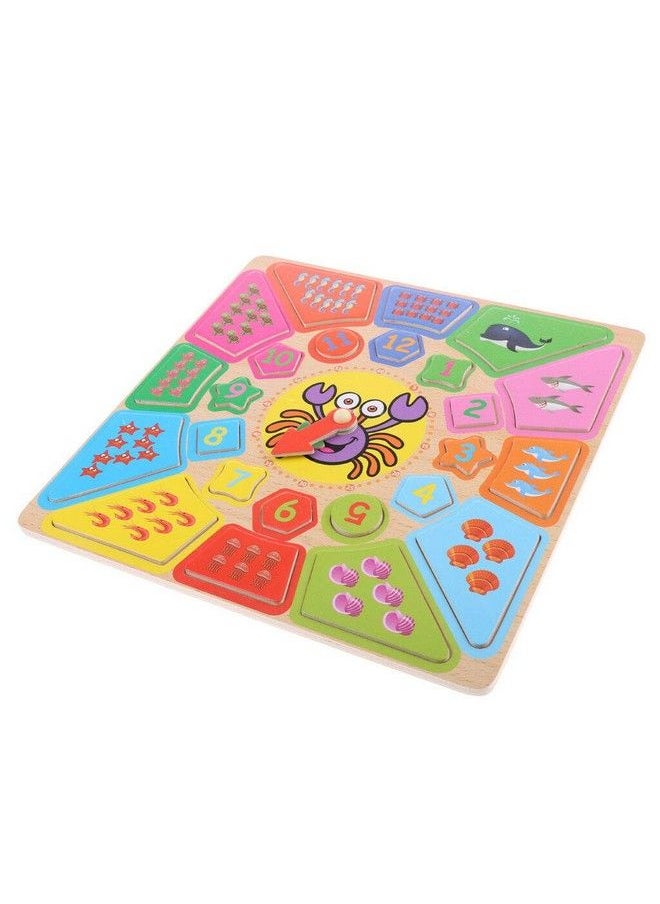 FunBlast Wooden Puzzle Clock Learning Toys For Kids Educational Learning Toys For Kids Toddlersmulti Color  - Image 5