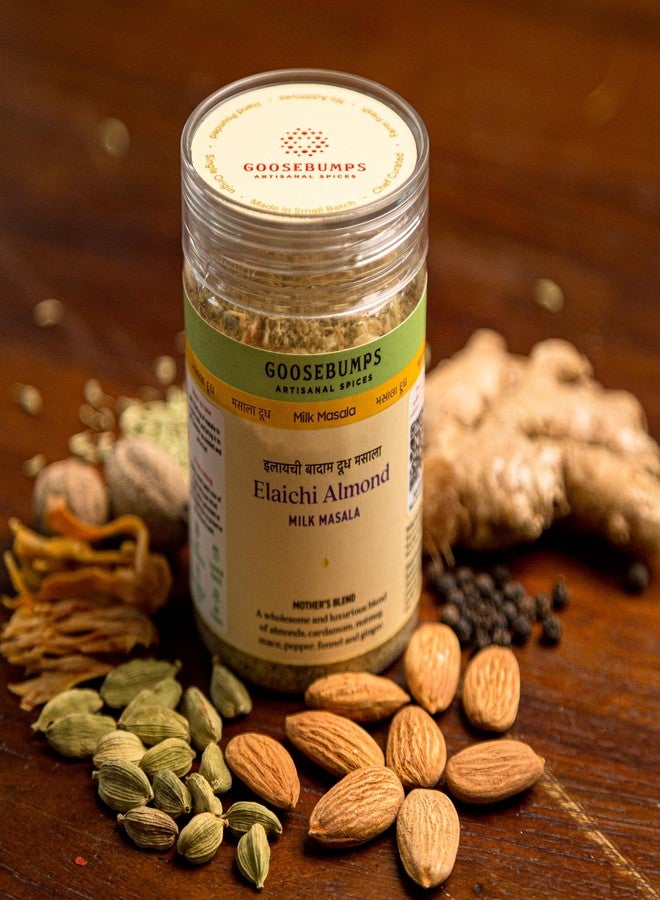 Goosebumps Elaichi Almond Milk Masala | Elaichi Badam Homemade Doodh Masala | Preservative Free | 100% Natural Ingredients | Artisanal & Authentic | Vegan Spice | 90 GMS - Image 5