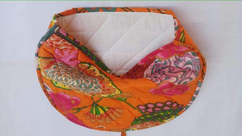 Malan Bai Mandala Tea Cozy Cover White Hand Block Winter Tea Cozy Cotton Tea Kettle Warmer Pot Cover Hot Coffee Cover Handamde Kitchen Décor Brand: Malan Bai (Pattern 49) - Image 2