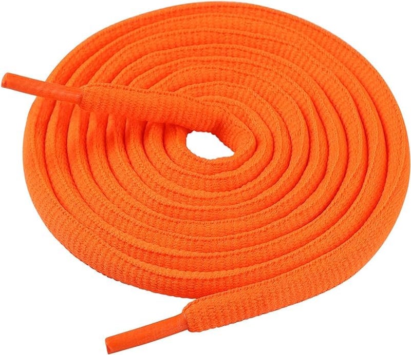 2Pair Oval Shoes laces Round 1/4" Athletic ShoeLaces for Sport/Running Shoes Shoe Strings