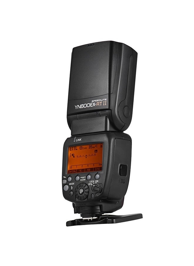 YN600EX-RT II Professional Creative TTL Master Flash Speedlite 2.4G Wireless 1/8000s HSS GN60 Support Auto/ Manual Zooming for Canon Camera as 600EX-RT YN6000 EX RT II