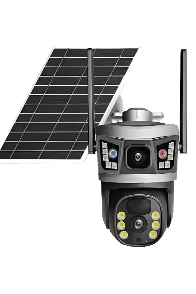 Generic Solar Powered Security Camera Outdoor – Wireless, Support, Night Vision, Motion Detection, 2-Way Audio, Battery Backup, IP66 Waterproof, No WiFi Required  - Image 1
