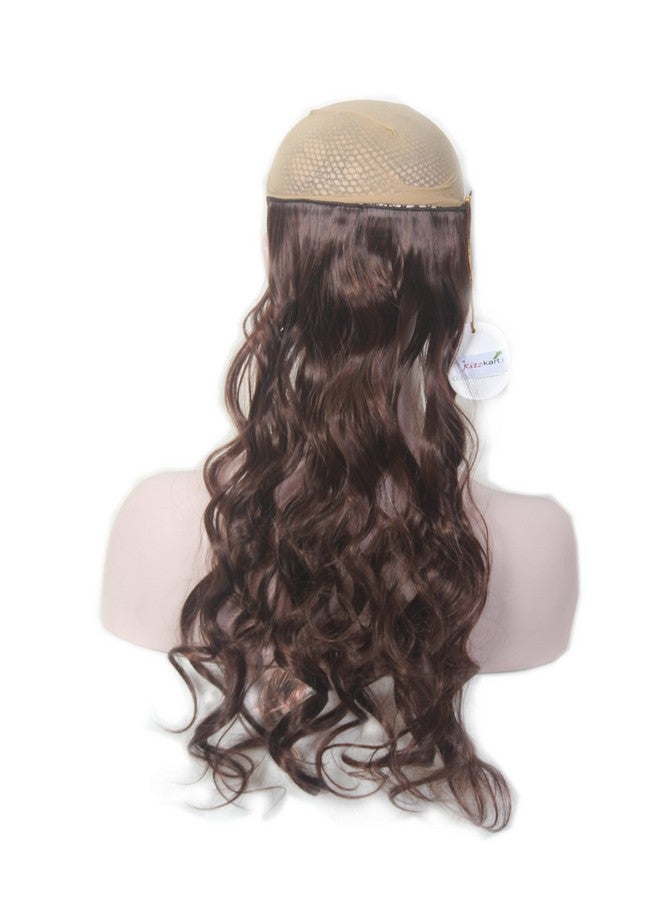 ريتزكارت وصلات شعر مجعدة ناعمة من ريتز كارت، بني غامق صناعي عالي الجودة، 470، 22 بوصة - Image 2