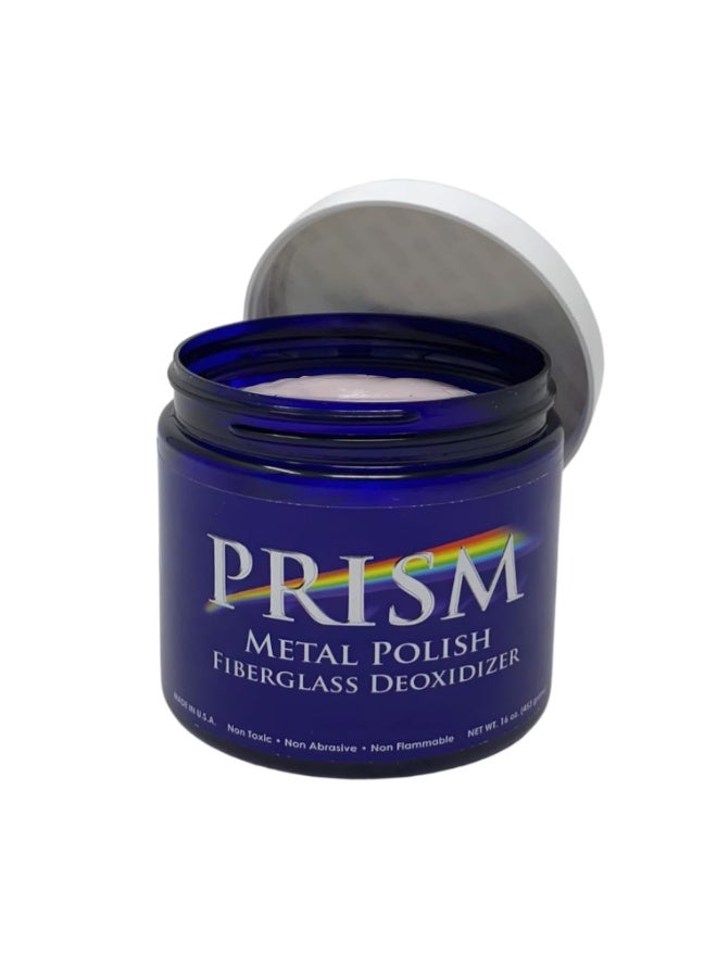 Prism Polish Metal Polish - 16 Ounce: Achieve a Safe, Lasting Shine, and Rust Removal for Metal in Minutes. The Ultimate Polish for Your Boat, Car, Motorcycle, Home, Business, and Industry. Size: 16 Ounce - Image 1
