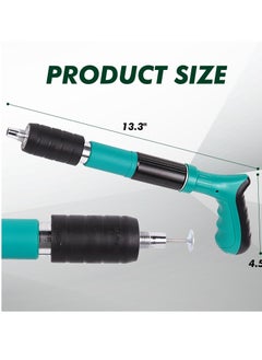 ZLH HITY Concrete Nail Gun Kits with 100pcs Nails, 5 Speed Adjustable Manual Steel Nail Gun Tool, Wall Fastening Power Tool, Portable Nail Shooting Machine, Wall Anchor Wire Slotting Device  - Image 4