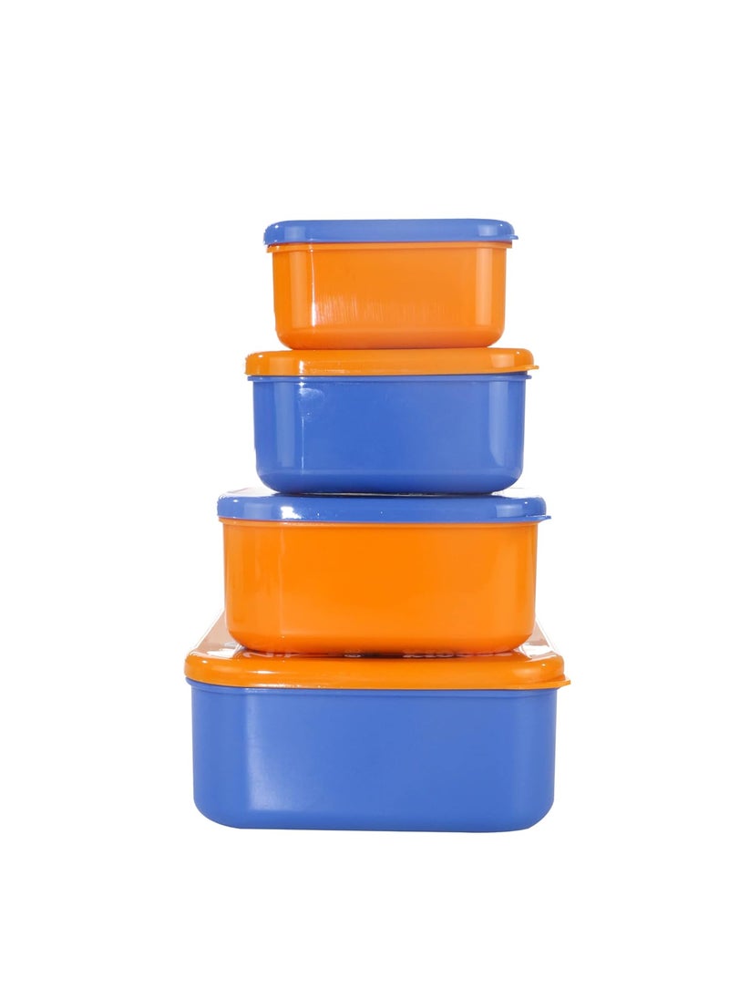 SMILY KIDDOS Smily Kiddos 4 in 1 Container-Robot Theme Microwave Safe Food Storage Lunch Box Freezer & Dishwasher Safe Removable Compartment Food Containers  - Image 4