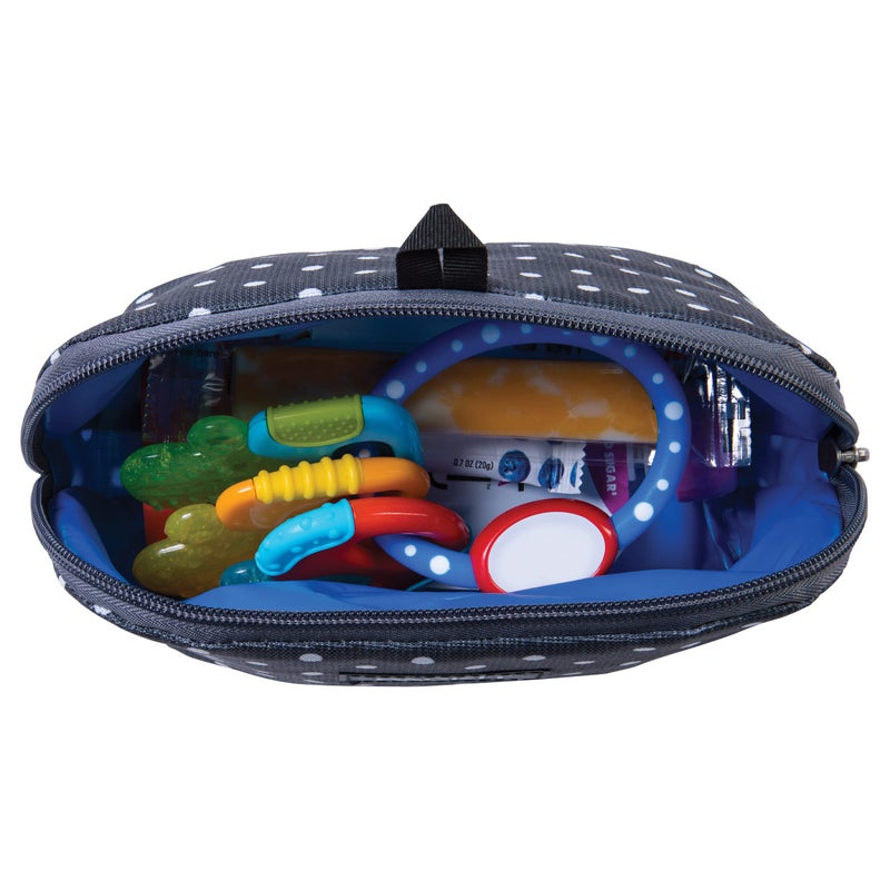 PackIt Freezable Snack Bag, Polka Dots, Built with EcoFreeze Technology, Foldable, Reusable, Zip Closure Locks in Cool Dry Air, and Fresh Snacks On the Go - Image 5