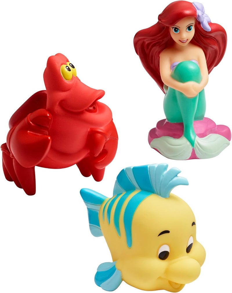 the FIRST years Disney The Little Mermaid Squirties Baby Bath Toys - Squishy Toddler Toys for Bath, Pool, and Everyday - 3 Count - Image 1