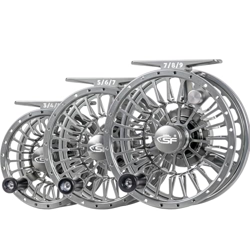 SF Premium SF005 Fly Fishing Reel AircraftGrade Aluminum 567 WT DustProof Sealed Drag Free Reel Case Perfect for Trout Bass with Protective Reel Bag - Image 3