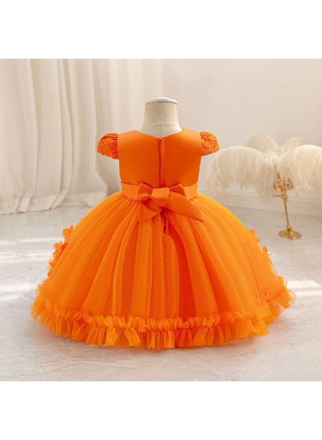 Toddler Christening Princess Dress for Baby Lace Bow  Birthday Party Girl Dresses Newborn New Year Ball Gowns - Image 3
