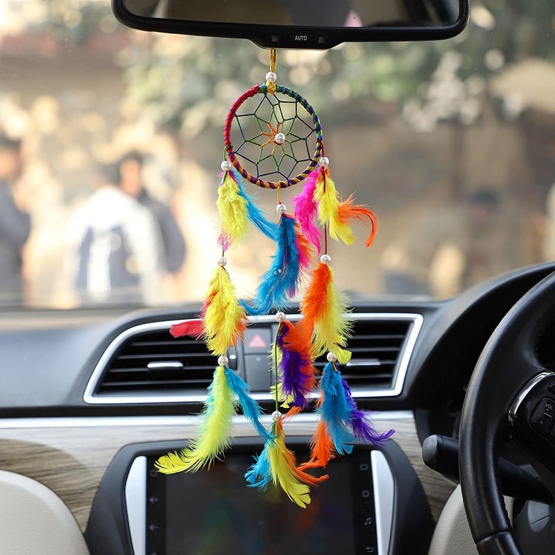 Bindian Dream Catcher for Home Decor, Bedroom, Living Room, Wall Hanging, with Light (Color 6) - Image 3