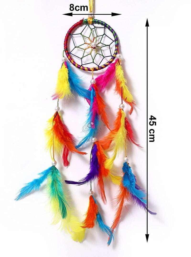 Bindian Dream Catcher for Home Decor, Bedroom, Living Room, Wall Hanging, with Light (Color 6) - Image 2