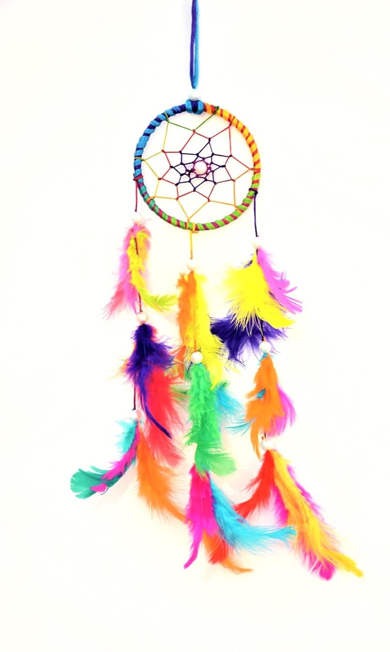Bindian Dream Catcher for Home Decor, Bedroom, Living Room, Wall Hanging, with Light (Color 6) - Image 1
