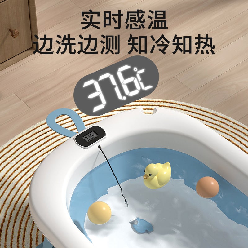 Baby Bath Tub Baby Folding Tub Newborn Children Sitting And Lying Household Large Bath Tub Children'S Products - Image 3