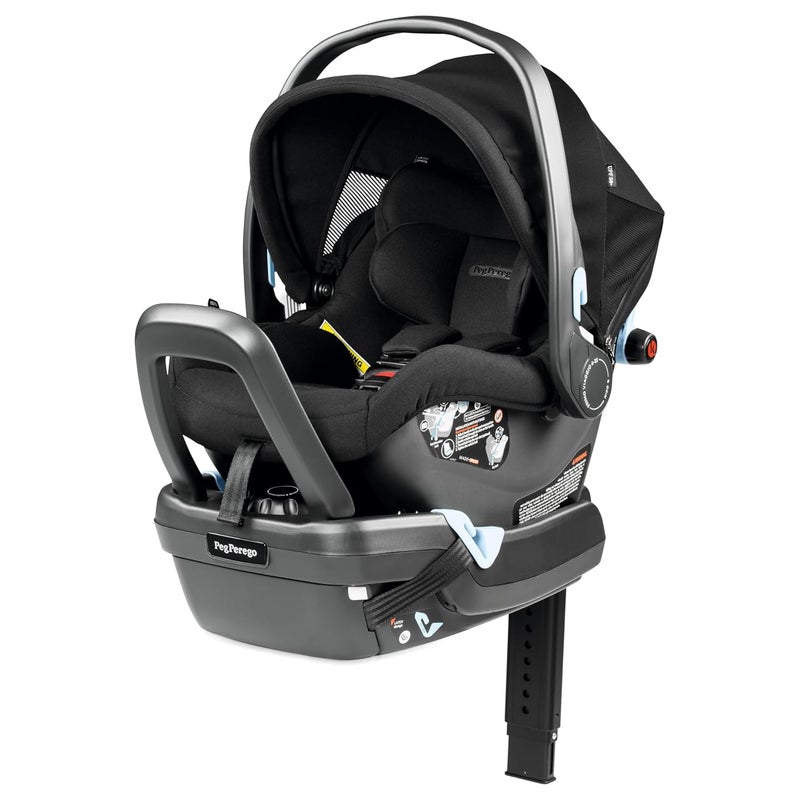 Peg Perego Primo Viaggio Nido  Rear Facing Infant Car Seat  Includes Base with Load Leg  AntiRebound Bar  for Babies 4 to 30 lbs  Made in Italy  True Black - Image 1