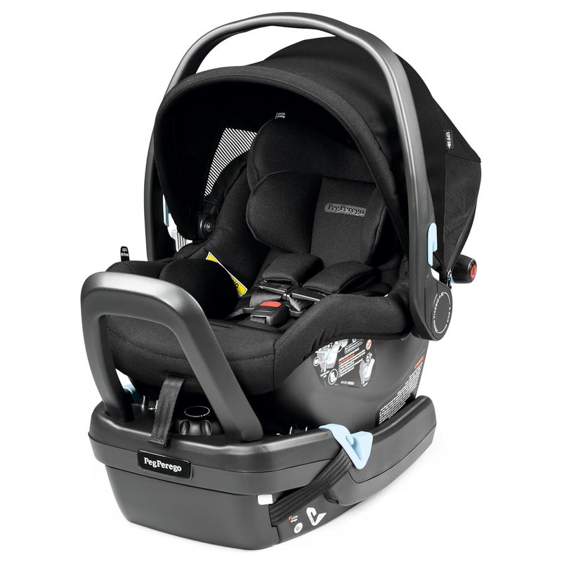 Peg Perego Primo Viaggio Nido  Rear Facing Infant Car Seat  Includes Base with Load Leg  AntiRebound Bar  for Babies 4 to 30 lbs  Made in Italy  True Black - Image 2