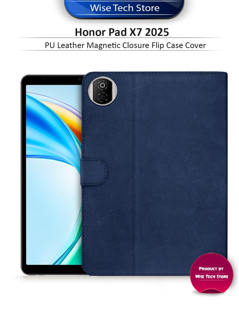 Wtech Honor Pad X7 2025 (8.7 inches) WTech PU Leather Magnetic Closure Flip Case Cover (TCFPSR) - Navy Blue - Image 1