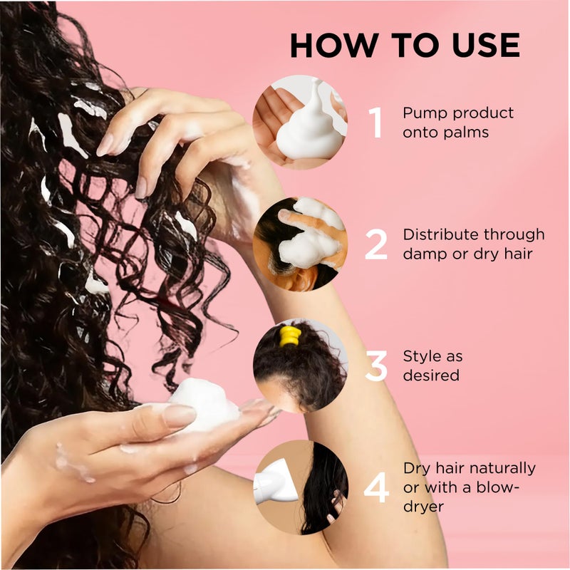 Style Factor EDGE BOOSTER Extra Strength Setting Mousse Travel Size â€“ Frizz Control, Extra Volume, and Conditioning â€“ 2.5oz Amber Mousse for Curly Hair - Image 3