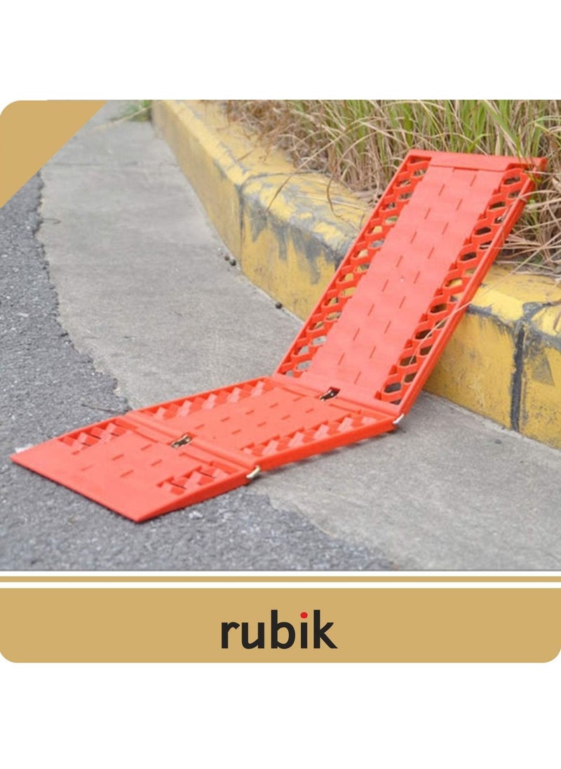 Rubik - Anti-Skid Desert Sand Recovery Tracks Self Help Traction Aid Mat Tow Tracks Tyre Pulling Grip Foldable Car SUV 4X4 Escape Recovery Mat - Image 1