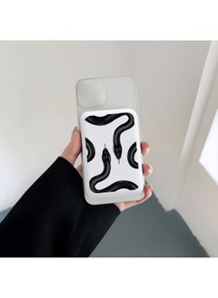 Suitable For Apple MagSafe External Battery Protective Case Anti-fall Charging Treasure Protective Case-Specifications:White