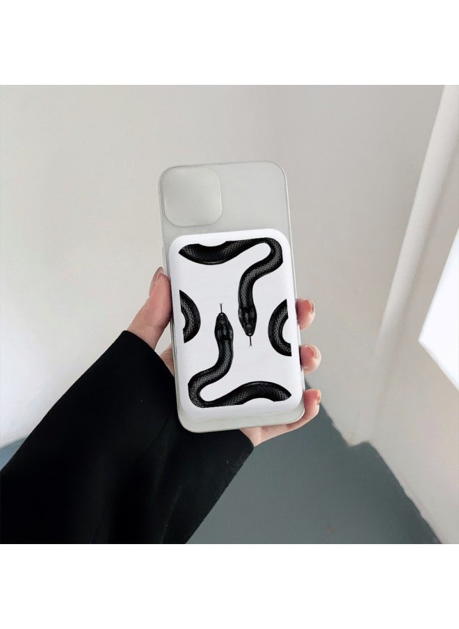 Generic - Suitable For Apple MagSafe External Battery Protective Case Anti-fall Charging Treasure Protective Case-Specifications:White - Image 1
