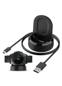 ELTRAZONE ELTRAZONE Charger for Samsung Galaxy Watch 42mm 46mm, Wireless Fast Charger Dock for Samsung Galaxy Smart Watch gear S3 Portable Charging Cradle Dock Charger stand with USB Cable(Black) 