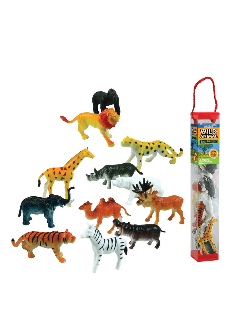 وندر مجموعة أنابيب حيوانات برية صغيرة مكونة من 35 قطعة