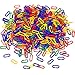 JIALEEY 600 Piece Plastic CClips Hooks Chain Links Rainbow CLinks Childrens Learning Toys Small Pet Rat Parrot Bird Toy Cage - Image 3