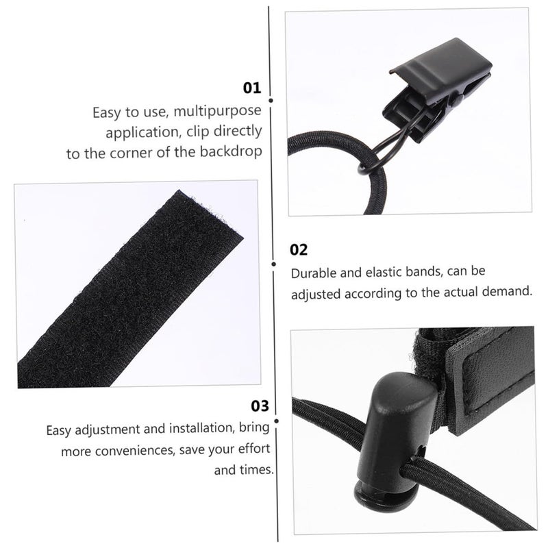 Heavy Duty Metal Photography Backdrop Clamps 6 Pack Adjustable Studio Background Holder - Image 4
