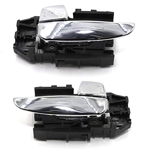 Otois 2Pcs Front Pair Chrome Interior Door Handle Compatible with Hyundai Elantra 2001 2006