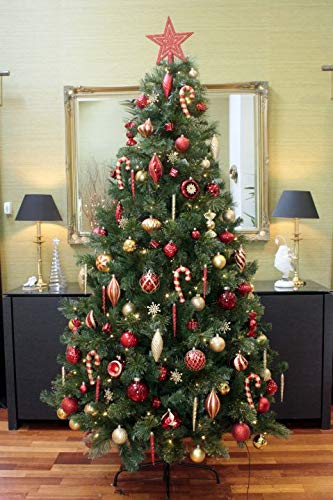 Generic Christmas Pine Tree Same as in Photo I Artificial 10 feet Christmas Pine Tree with Solid Iron Metal LegsLight Weight Perfect for Christmas Decoration Green Tree Decoration not Included  - Image 2