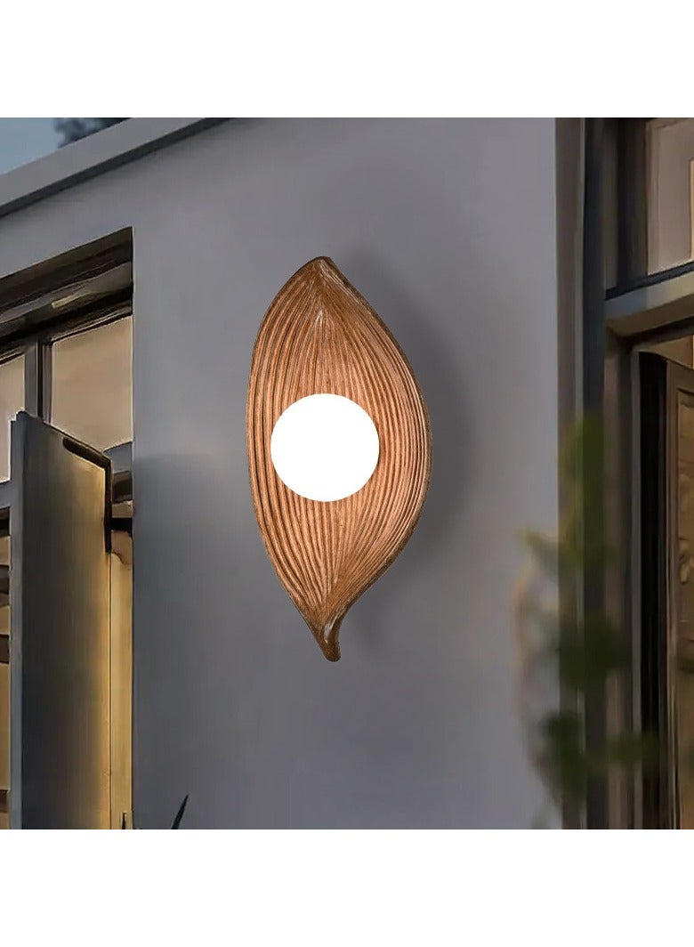 عام الشمال ورقة الجدار مصباح السرير الراقية الشعور wabi-sabi الرياح على الطريقة اليابانية بسيطة الإقامة المنزلية مصباح الحائط الخلفية ، الجدار الديكور مصباح (الرجعية اللون) - Image 1