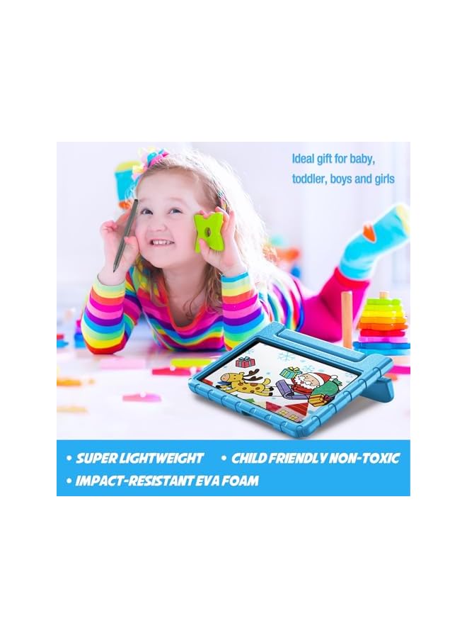 Procases Kids Case For Galaxy Tab A9 Shockproof Cover With Handle Stand Lightweight Kids Friendly Protective Case For Galaxy Tab A9 2023 Sm X110 Blue - Image 3