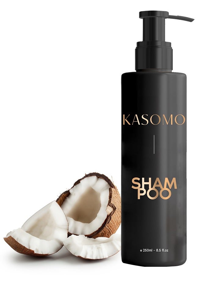 KASOMO HAIR SHAMPOO - Anti-dandruff shampoo for normal to oily hair Prevents dandruff from returning and creates long, beautiful and strong hair | The best anti-dandruff shampoo made in the USA 250ml - Image 1