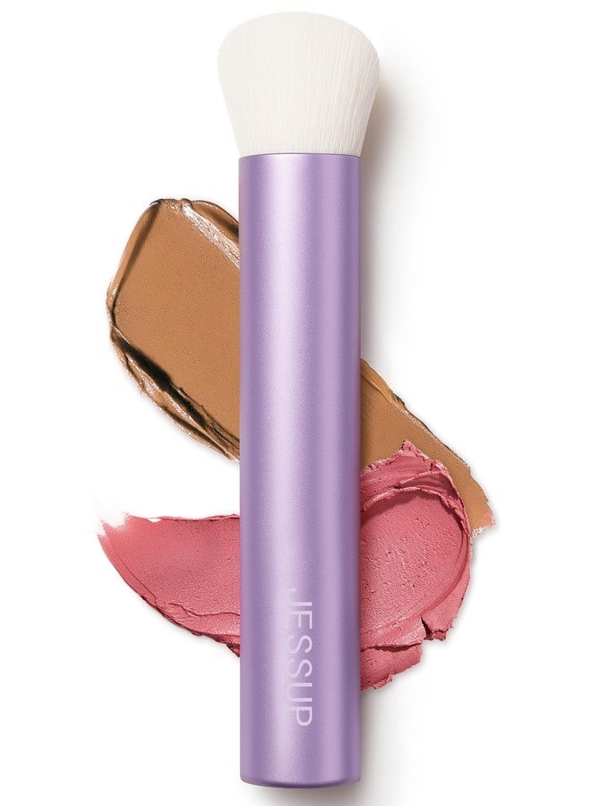 Jessup Foundation Brush for Liquid Makeup, Face Kabuki Makeup Brush for Contour Powder Blush and Bronzer, Ultra-Soft Fiber Perfect for Blending Liquid AS003 - Image 1