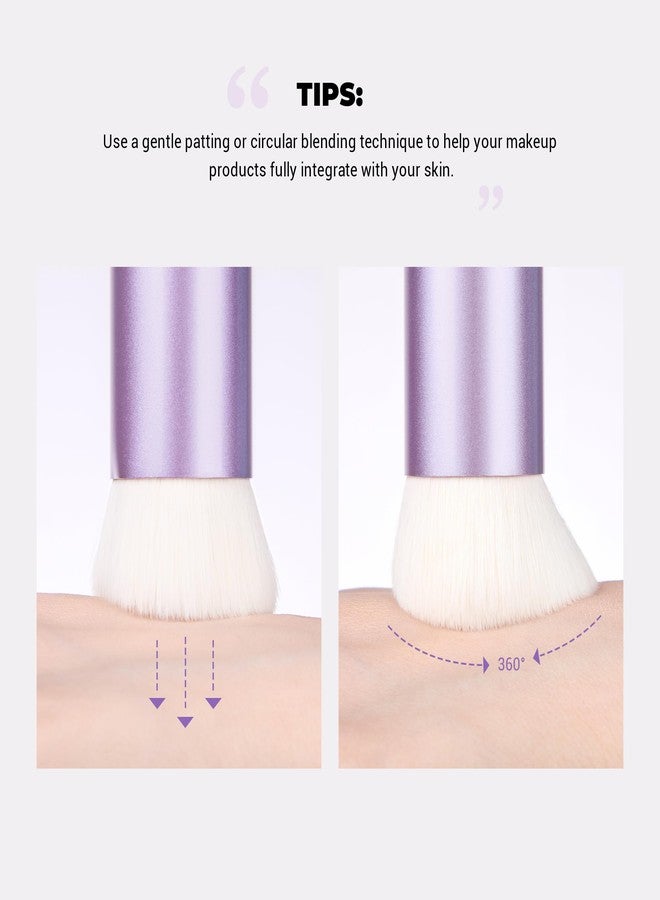 Jessup Foundation Brush for Liquid Makeup, Face Kabuki Makeup Brush for Contour Powder Blush and Bronzer, Ultra-Soft Fiber Perfect for Blending Liquid AS003 - Image 4