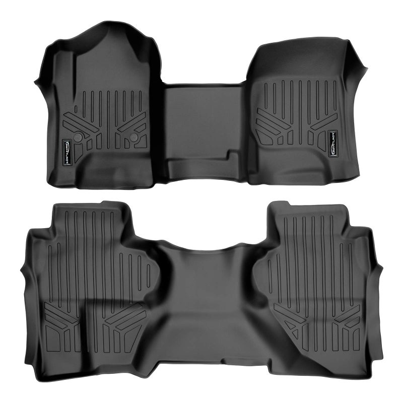 MAXLINER Custom Floor Mats 2 Row Liner Set Compatible with 20142018 Chevrolet Silverado 1500