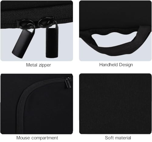 AF-WAN Neoprene Carrying Case Portable Protection Sleeve Pouch Bags for Logitech MK235 Wireless Keyboard and Mouse Combo/Arteck 2.4G Wireless Keyboard with Numeric Keypad for Windows(HW192) - Image 5