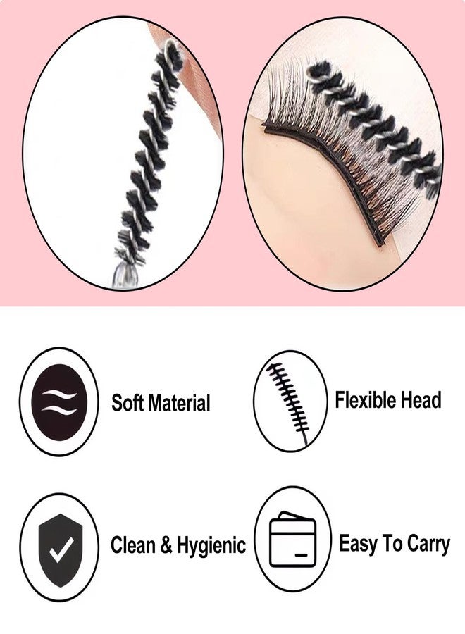 Corconess 100Pcs Mini Spoolies For Eyelash Extensions,Disposable Lash Spoolies Micro Eyebrow Brush Eyelash Spoolies Mascara Wands Lash Tech Supplies - Image 5