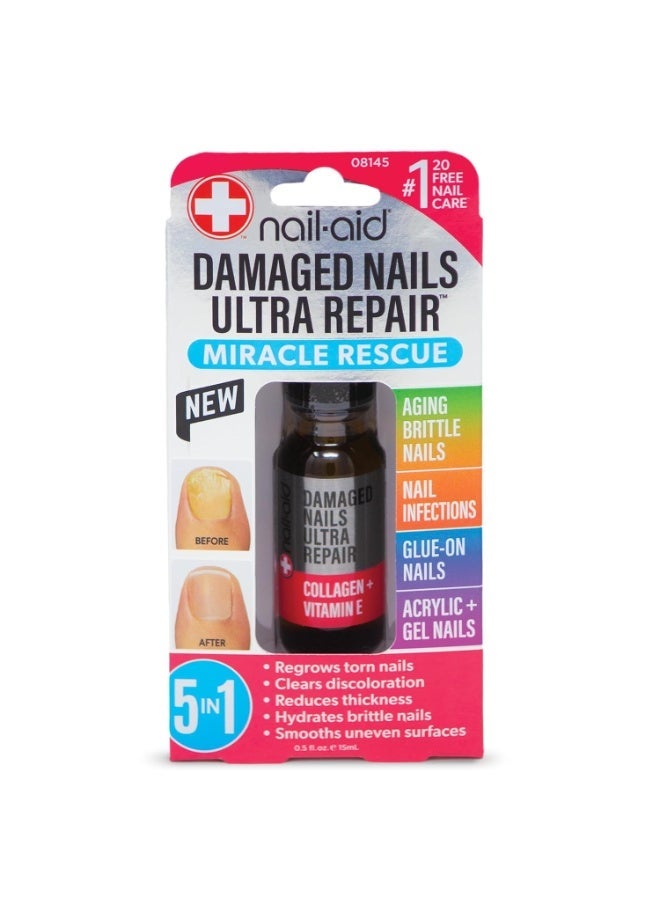 Nail-Aid - 5-in-1 Damaged Nails Multi-Repair for Fingernails or Toenails