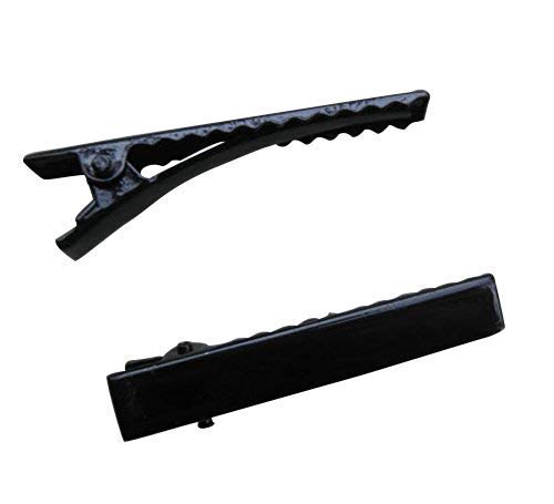 Chenkou Craft 50pcs Black Prong Hair Clips Alligator Hair Clip DIY Hair Jewelry Craft Black 1 38 35mm