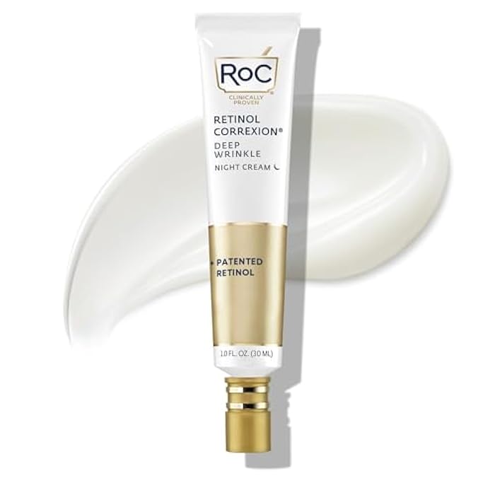 RoC Retinol Correxion Night Cream for Deep Wrinkles, Anti Aging Skincare Treatment Women and Men, 1.0 oz (Packaging May Vary) - Image 1