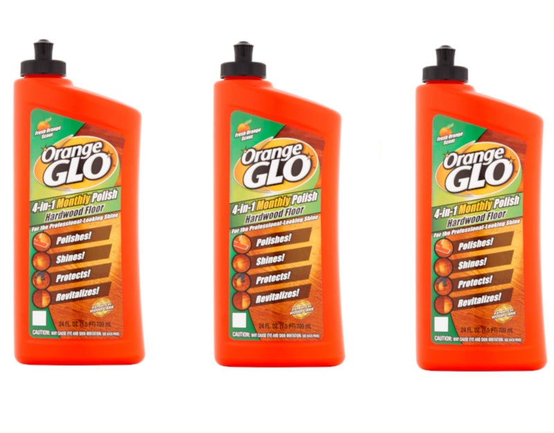 ORANGE GLO Hardwood Floor 4-in-1 Monthly Polish, 24 fl. oz. (3 Pack) - Image 1