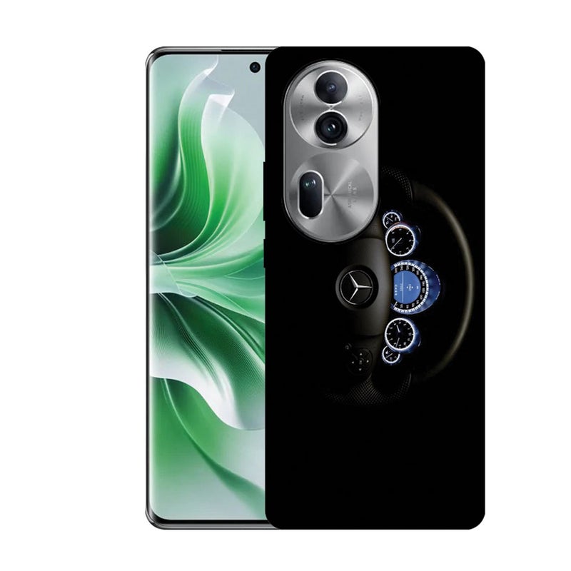 EYE CATCH Printed Protective Case Cover For Oppo Reno 11-  Mercedes Steering - Image 1
