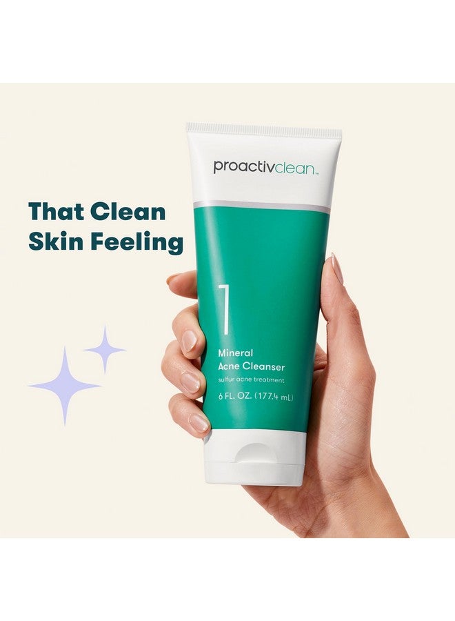 Proactiv Clean Mineral Acne Cleanser Sulfur Acne Treatment Face Wash For Sensitive Skin Gentle Daily Acne Cream Facial Cleanser With Soothing Chamomile 6Oz  - Image 3
