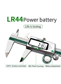 Generic Electronic Digital Display Caliper Vernier Ruler Silver/Green 236mm  - Image 4